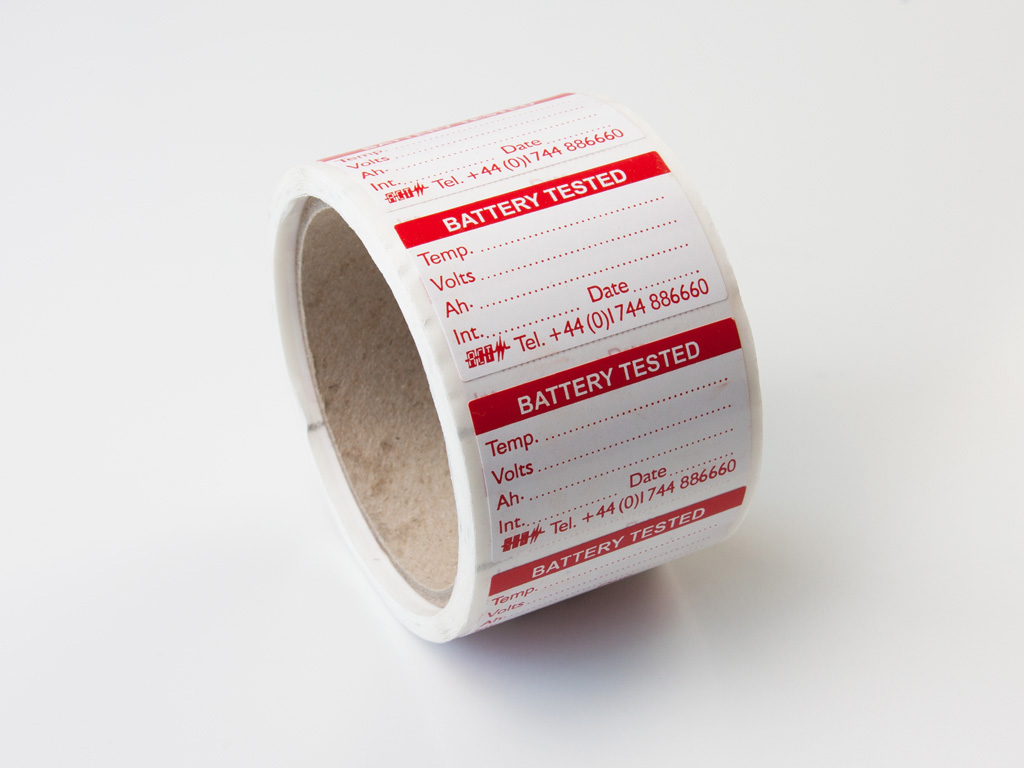 ACT Battery Tested labels